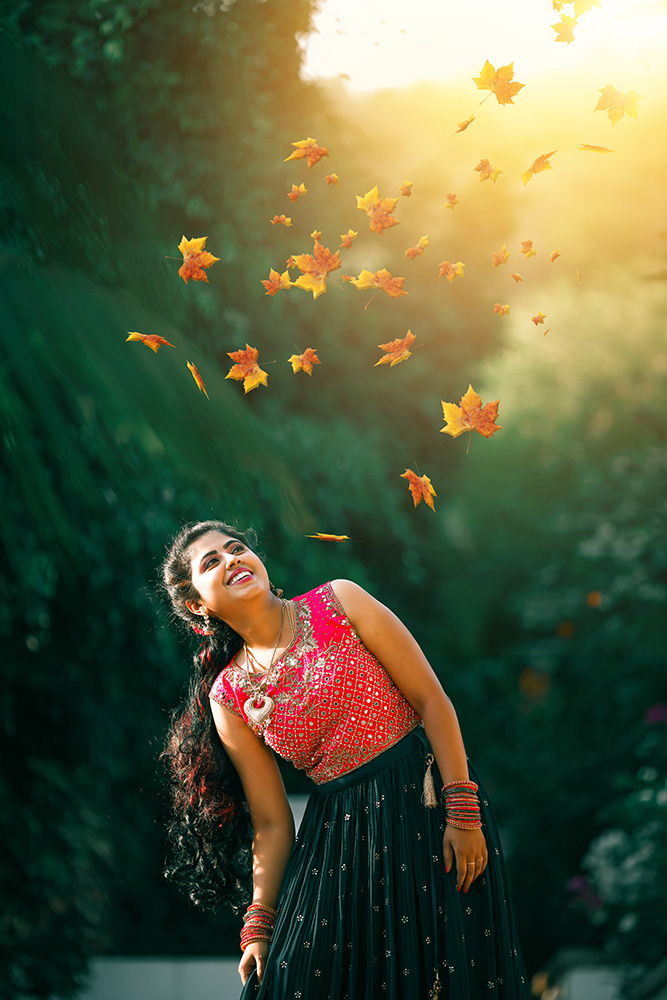Solo portrait photography with sunlight effect by Bee Bee Videos Coimbatore