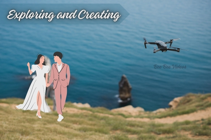 Bee Bee Videos captures a couple's adventurous spirit with drone photography on the scenic cliffs of Coimbatore.