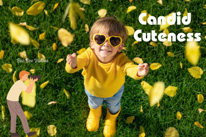 Bee Bee Videos captures the spontaneous charm of Coimbatore's youngest with heartwarming candid photography, showcasing a joyful child amid falling leaves