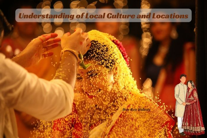 Bee Bee Videos emphasizes the rich traditions of Coimbatore with a photograph of a bride during the auspicious rice shower ritual, reflecting a deep understanding of local culture and locations.