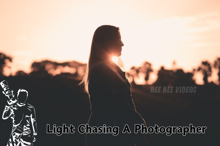 Silhouette of a woman basking in the glow of the golden hour, perfectly capturing the essence of light chasing photography by Bee Bee Videos. Specializing in bringing out the beauty of Coimbatore through natural light and candid moments