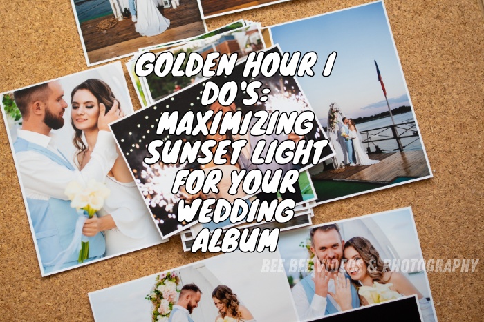 Bee Bee Videos & Photography in Coimbatore: Golden hour wedding album. Stunning sunset light captures the bride and groom's intimate moments, enhancing the beauty of their special day