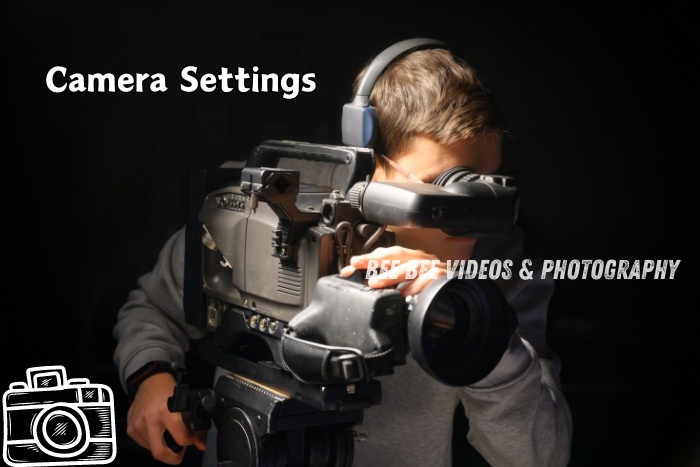 Bee Bee Videos & Photography in Coimbatore: Professional videographer adjusting camera settings for optimal footage quality during an event. Expert videography services for your special occasions