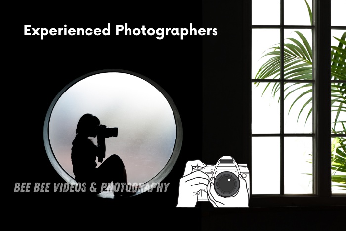 Silhouette of an experienced photographer capturing a shot through a circular window, highlighting the expertise of Bee Bee Videos & Photography in Coimbatore for professional photography services