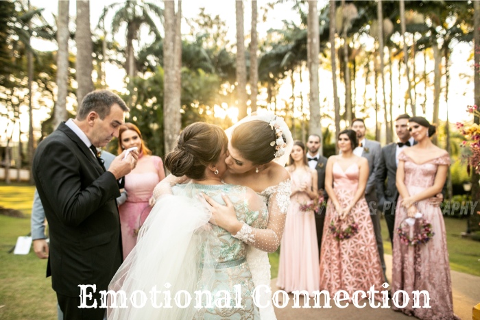 Heartfelt embrace between a bride and her mother during an outdoor wedding in Coimbatore, captured by Bee Bee Videos & Photography. Highlighting the emotional connection that our professional photography services bring to life