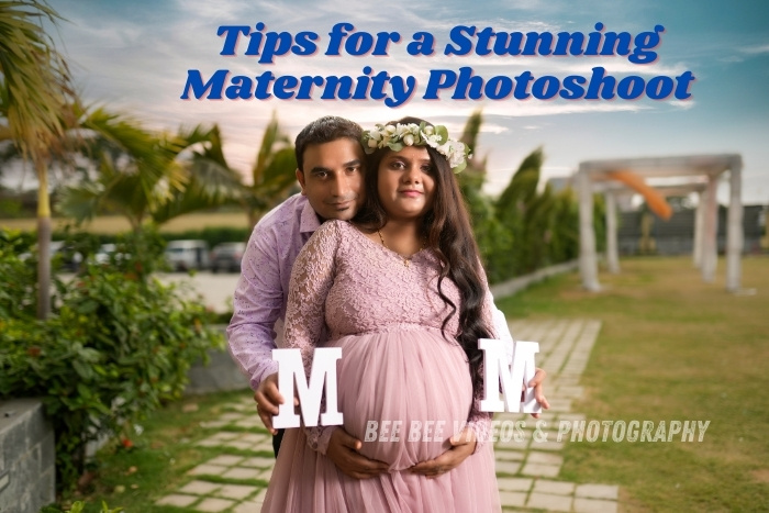 Bee Bee Videos & Photography in Coimbatore, capturing the joy of expecting parents in a scenic outdoor setting