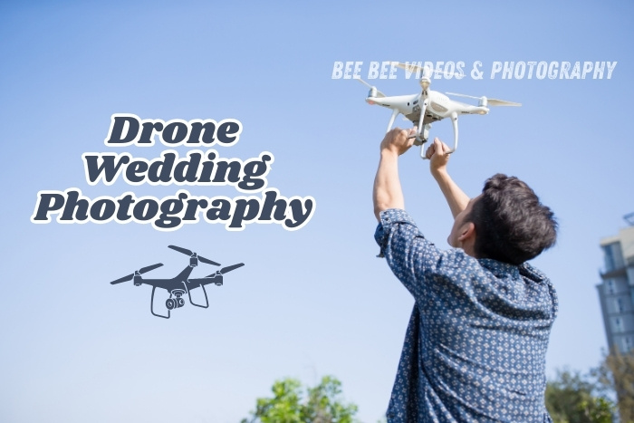 Drone wedding photography service in Coimbatore by Bee Bee Videos & Photography, capturing stunning aerial moments