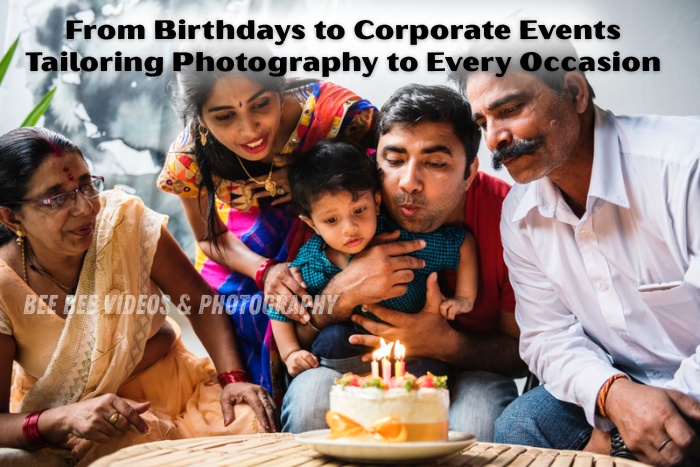 Family birthday celebration captured by Bee Bee Videos & Photography in Coimbatore, showcasing joyful candid moments