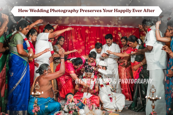 Vibrant traditional South Indian wedding photography captured by Bee Bee Videos & Photography in Coimbatore