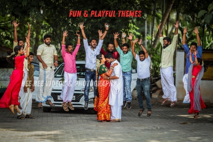 Captured by Bee Bee Videos & Photography in Coimbatore, known for fun and playful wedding themes